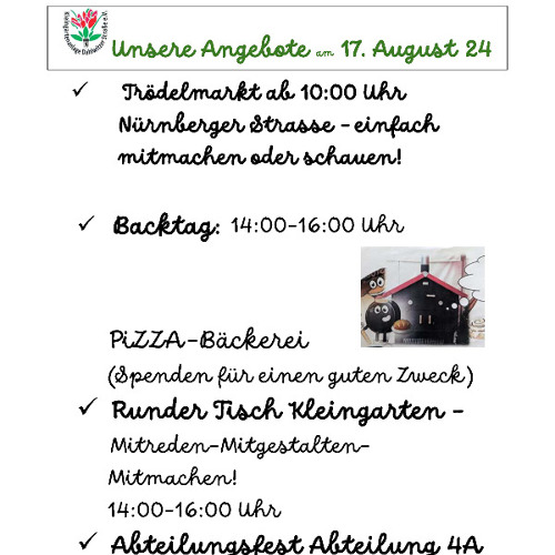Unsere Angebote an 17. August