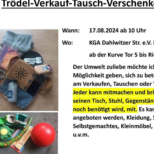 Trödelmarkt - Jeder kann mitmachen