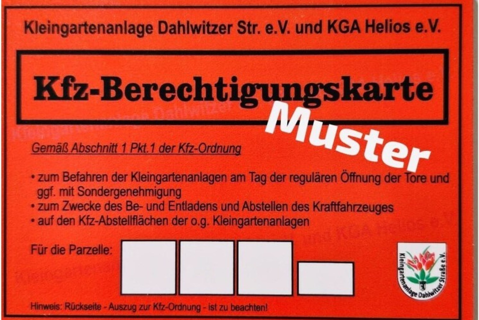  Kleingartenanlage “Dahlwitzer Strasse e.V.”